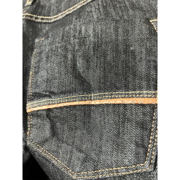 Fillity Leather Trim Jeans Size 42 (US 12) - Picture 3 of 7